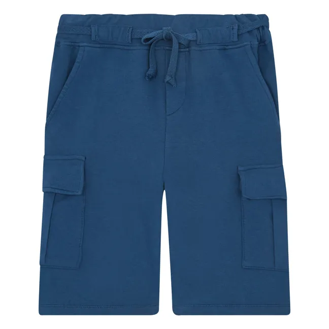 Fleece shorts | Navy blue