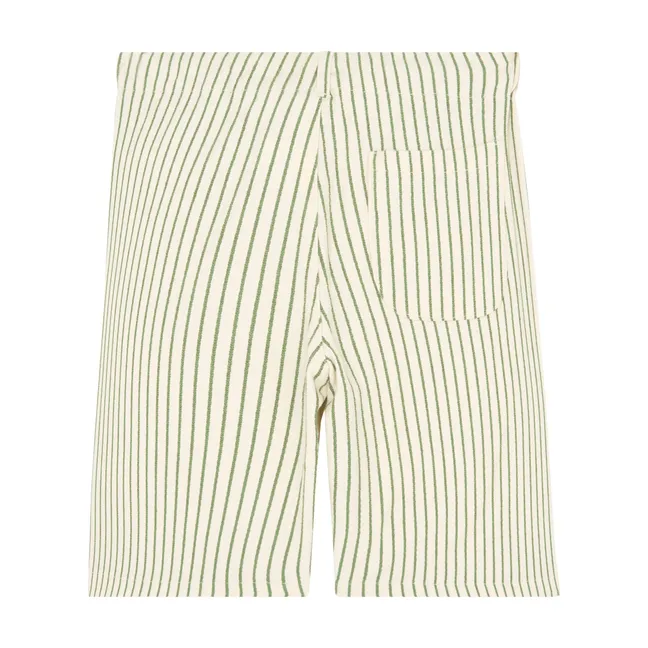 Striped Bermuda shorts | Green