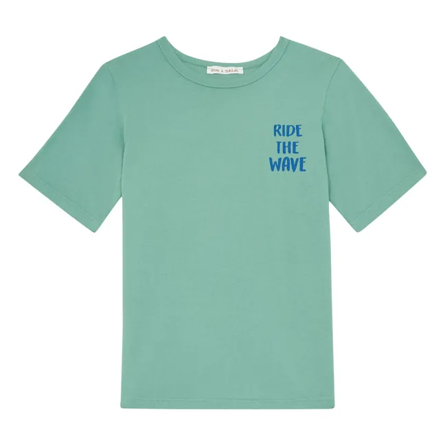 Ride The Wave T-Shirt | Green clay