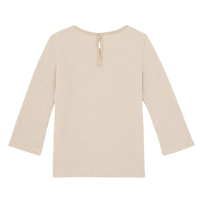 T-Shirt Gaufré | Beige
