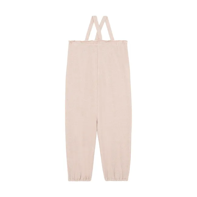 Fleece overalls | Beige pink