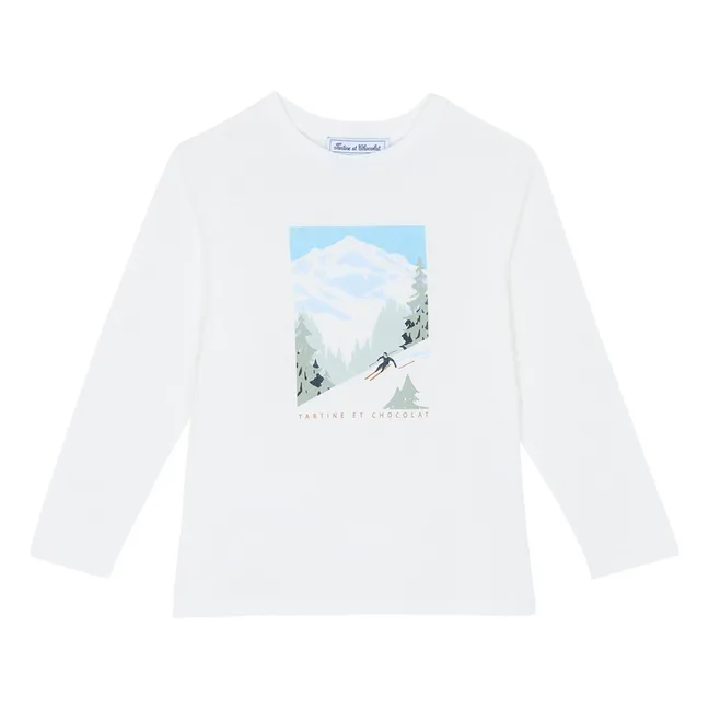 T-shirt Ski | Blanc