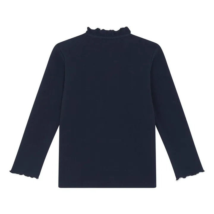 Sous-Pull Côtelé | Bleu marine- Image produit n°1