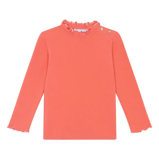 Sous-Pull Côtelé | Corail