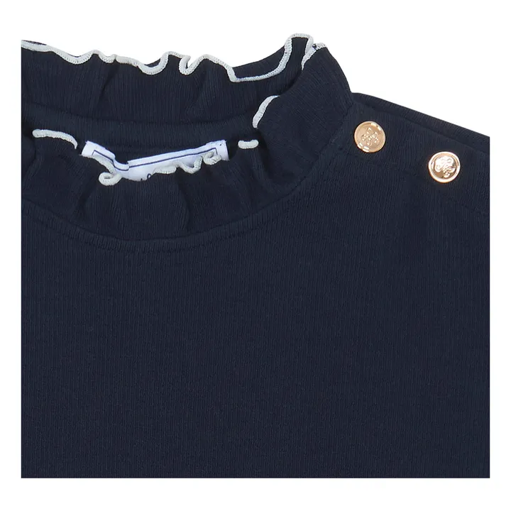 Sous-Pull Côtelé | Bleu marine- Image produit n°2