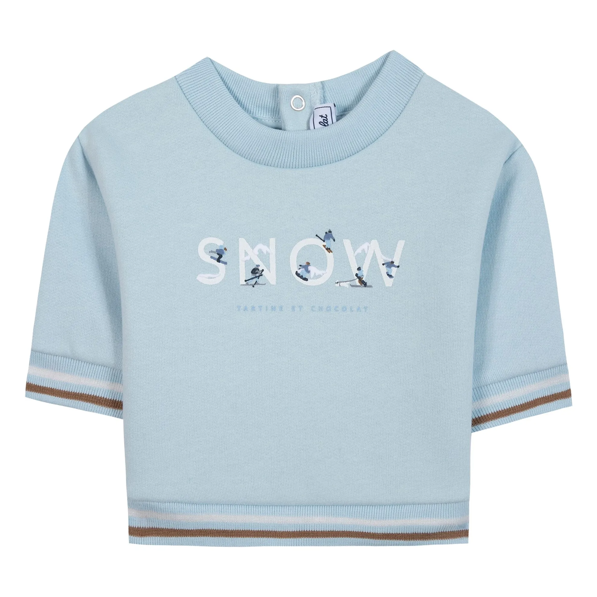 Tartine Et Chocolat Men's Light Blue Snow Sweat