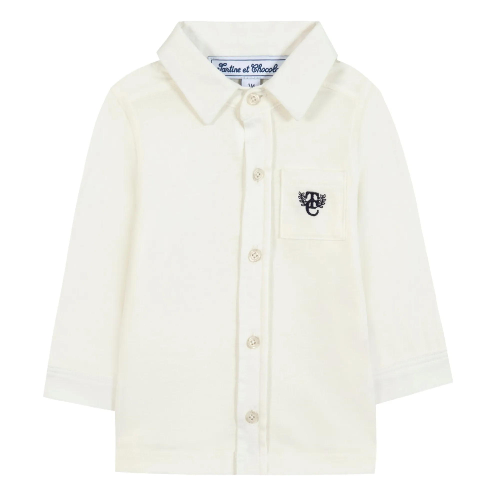 Tartine Et Chocolat Men's Pearl Embroidered Pocket Shirt