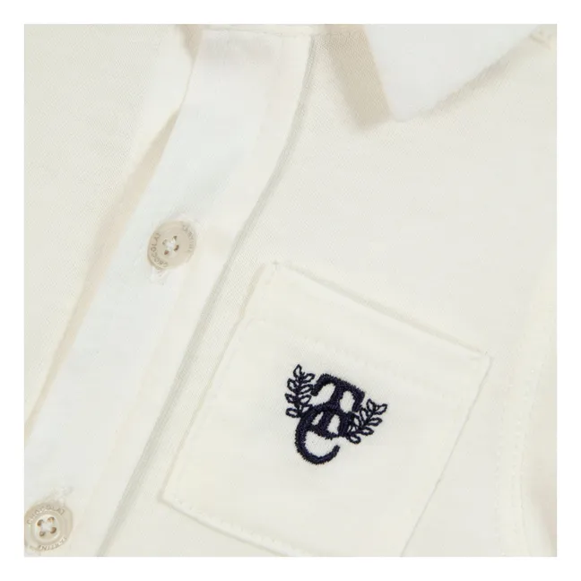 Chemise Poche Brodée | Nacre