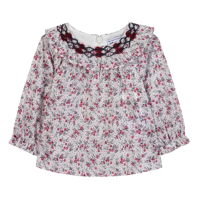 Blouse Fleurie | Nacre