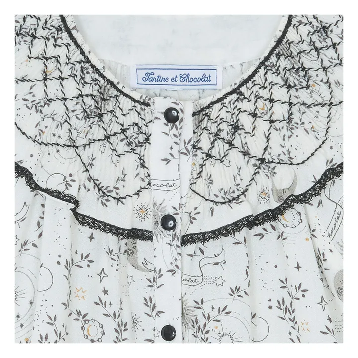 Blusa con cuello fruncido | Blanco- Imagen del producto n°2