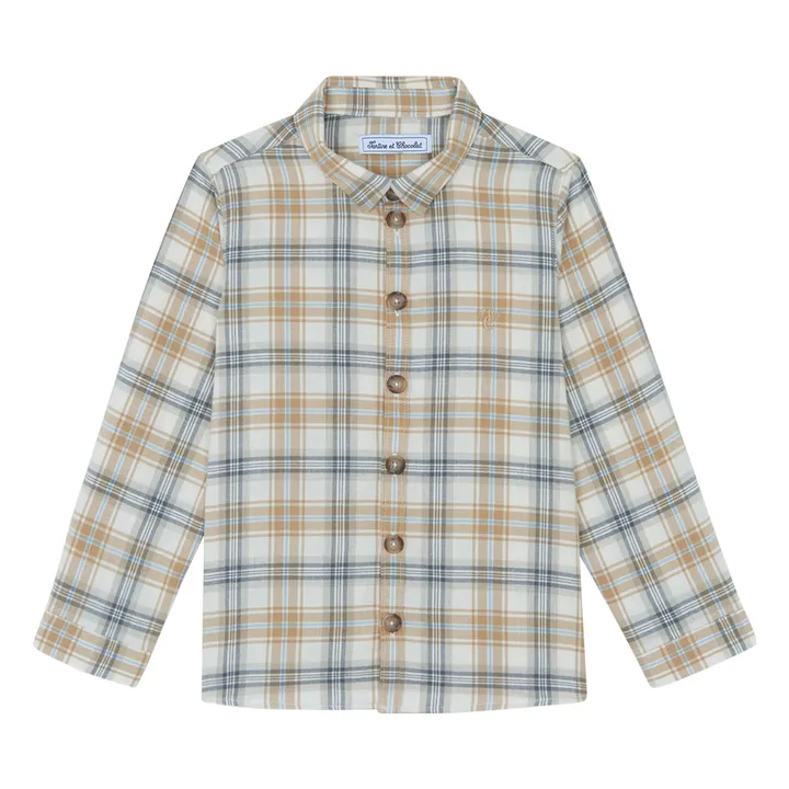Chemise Carreaux | Beige- Image produit n°0