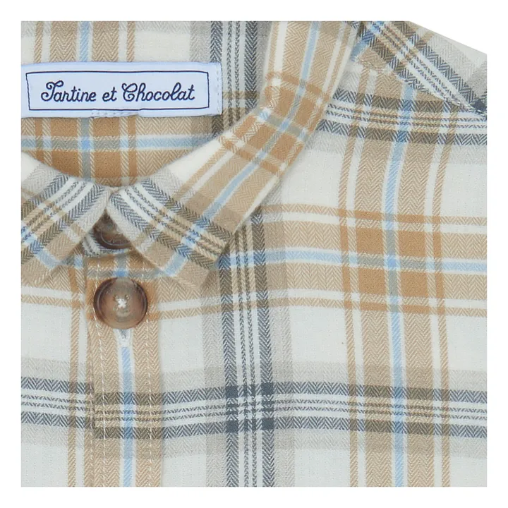 Chemise Carreaux | Beige- Image produit n°2
