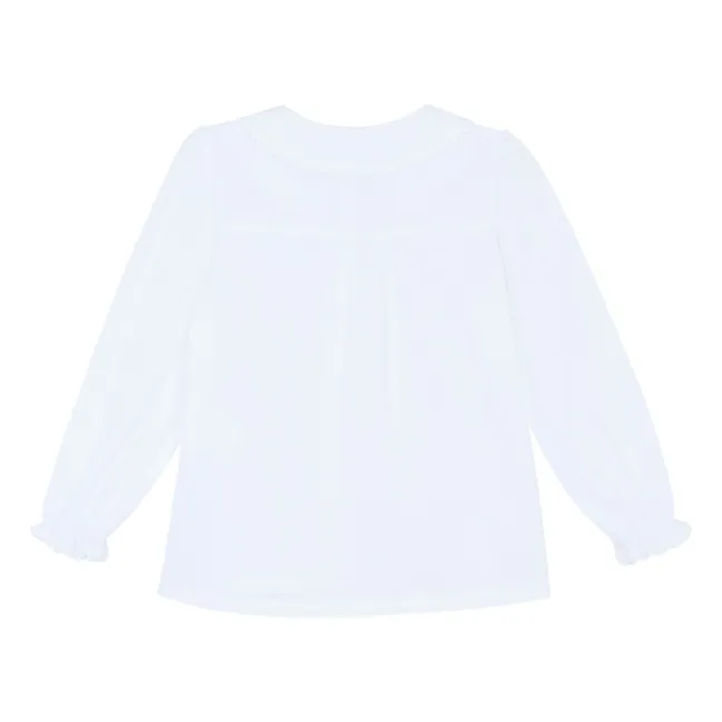 Chemise Col Claudine | Blanc