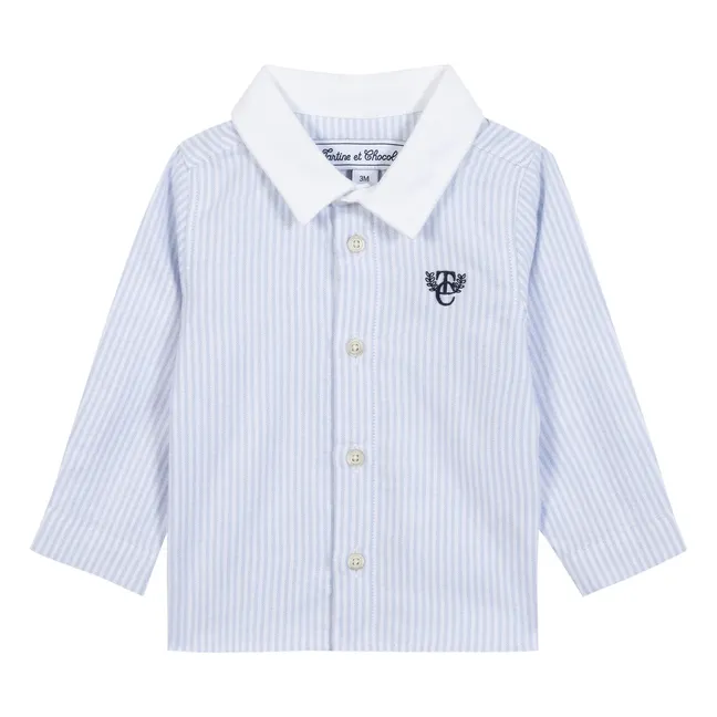 Chemise Rayures | Bleu Clair