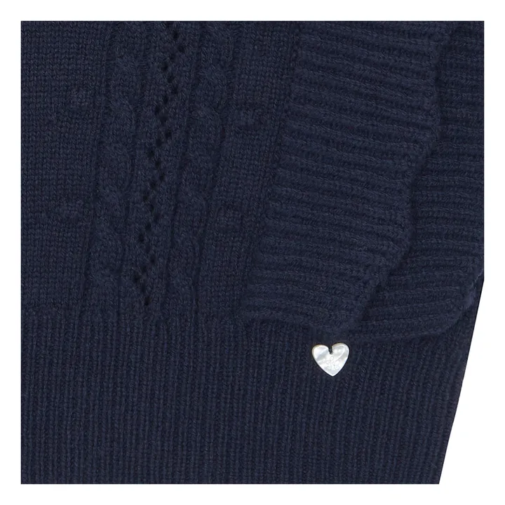 Jersey de lana sin mangas | Azul Marino- Imagen del producto n°3