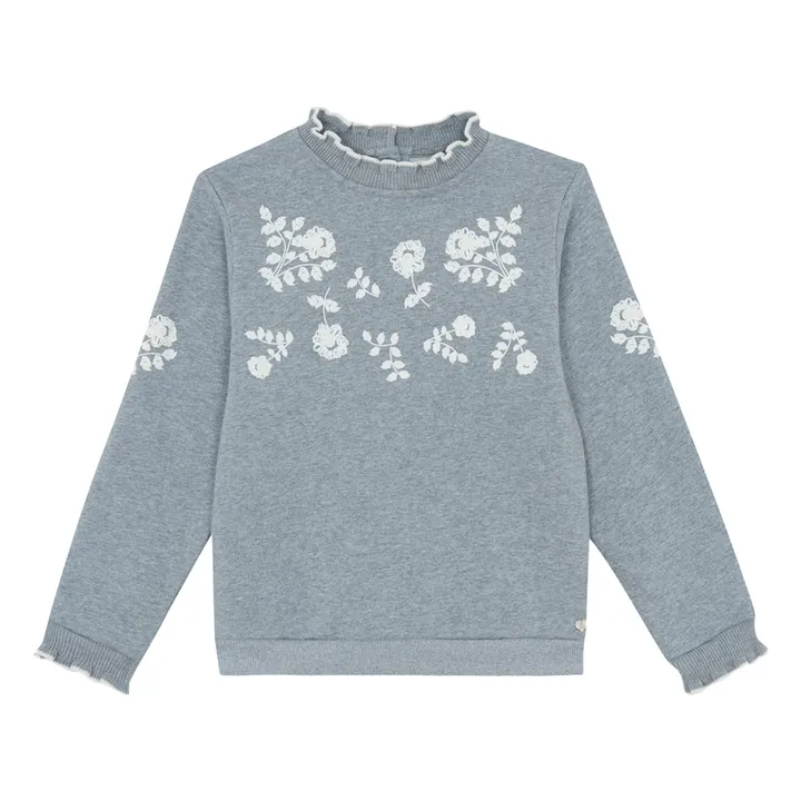 Sweat Brodé | Gris- Image produit n°0