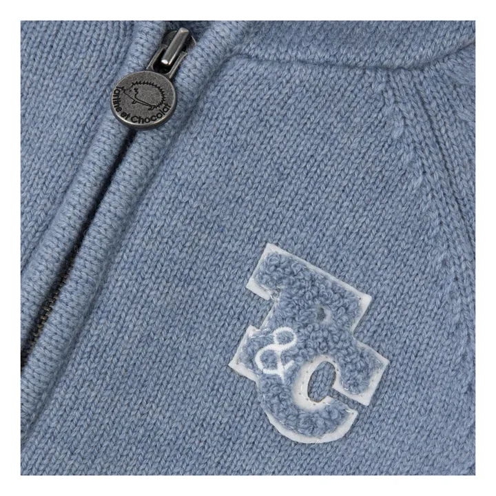 Sudadera de lana retorcida | Azul Gris- Imagen del producto n°2