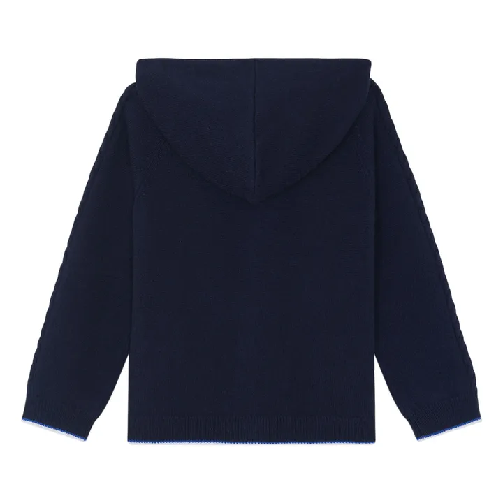 Sudadera de lana retorcida | Azul Marino- Imagen del producto n°1