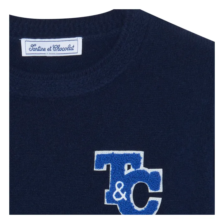 Jersey Robot de lana | Azul Marino- Imagen del producto n°2