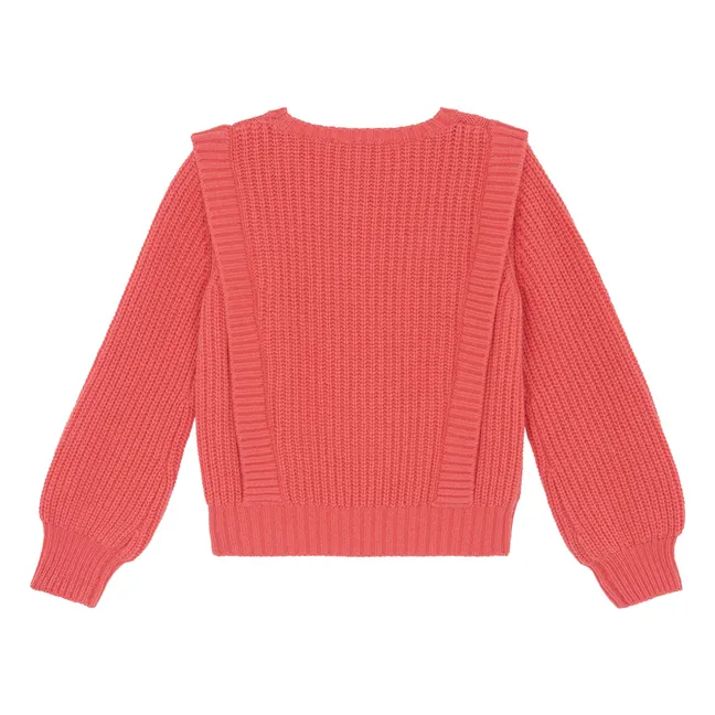 Pull Torsades Laine | Corail