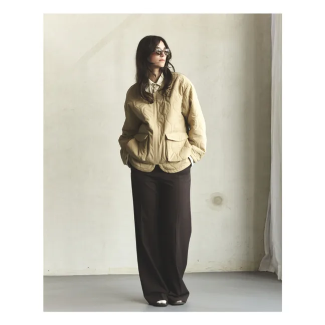 Lightweight quilted jacket | Beige