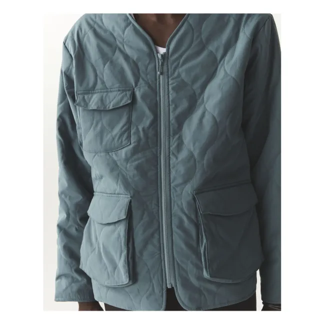 Lightweight quilted jacket | Petrol blue