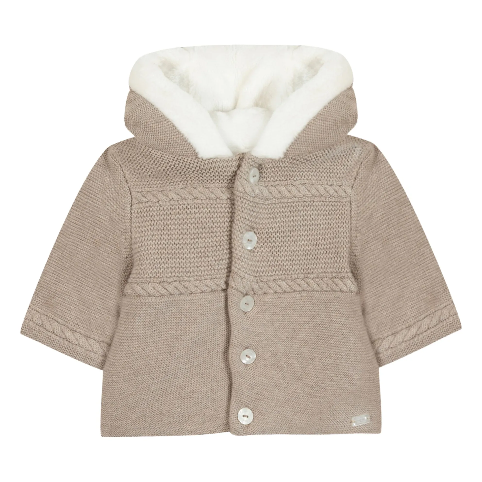 Tartine Et Chocolat Men's Oatmeal Cardigan Fourré
