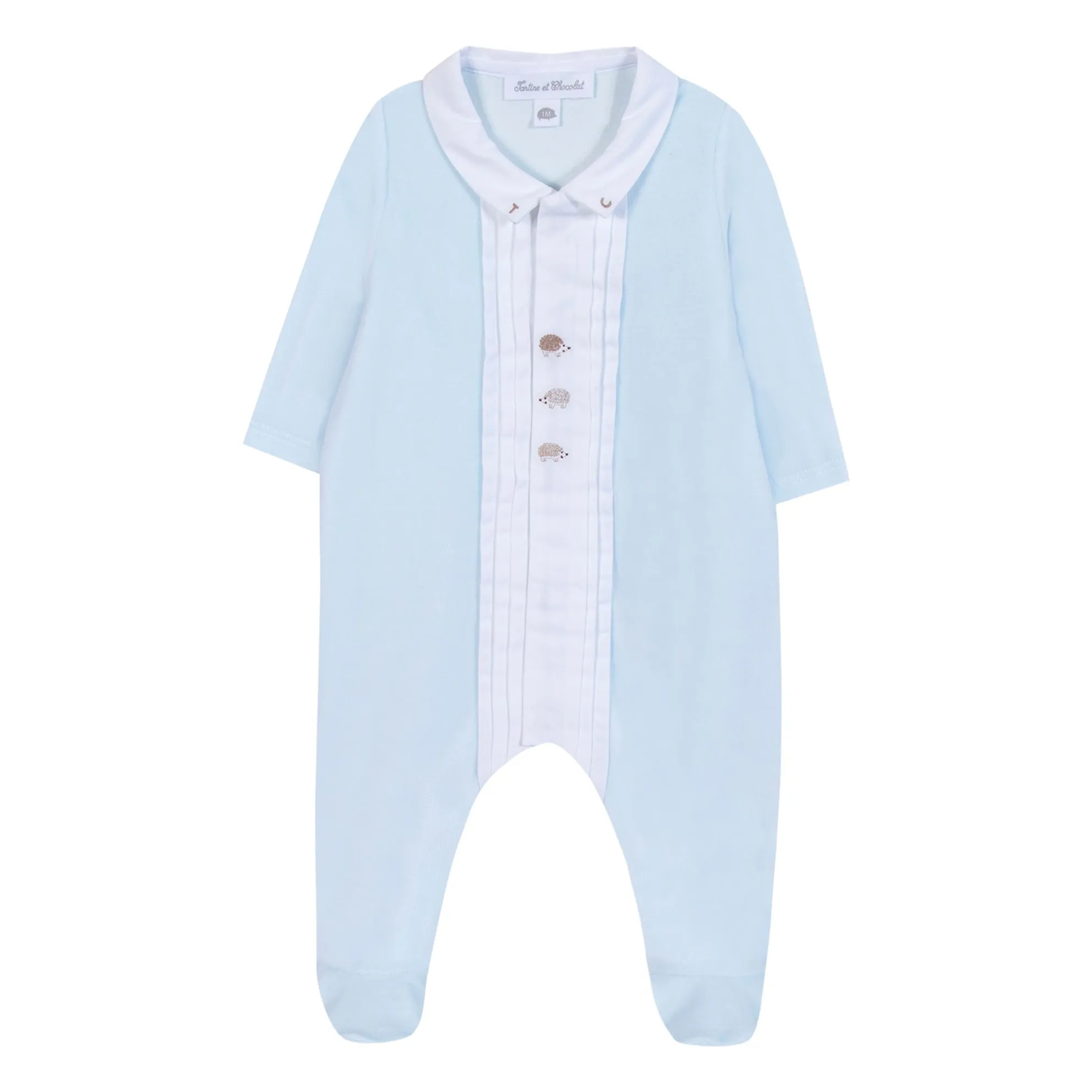 Tartine Et Chocolat Men's Light Blue Hedgehog Pyjamas