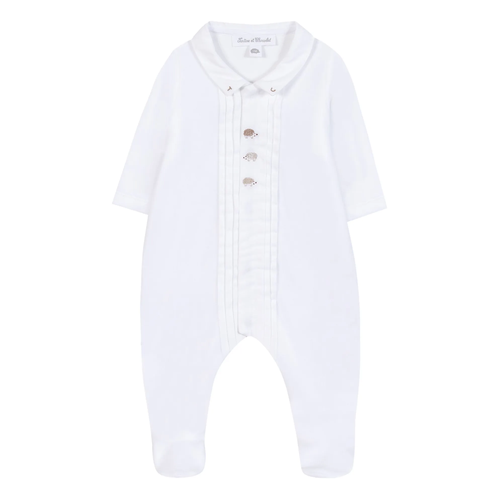 Tartine Et Chocolat Men's White Hedgehog Pyjamas