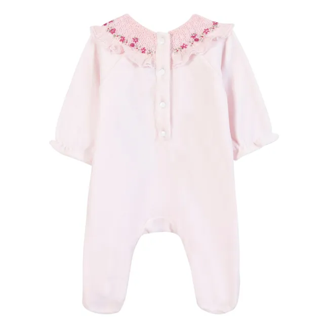 Pyjama Smocké | Rose pâle