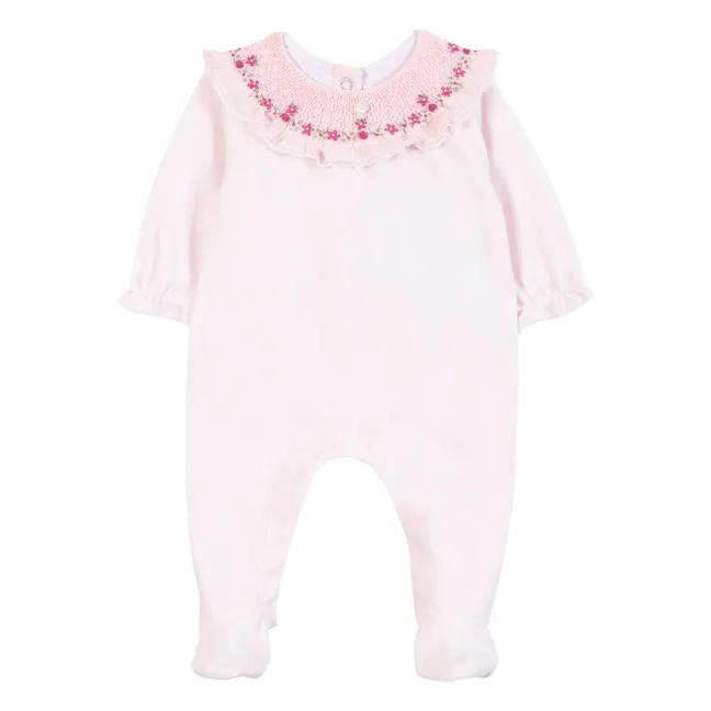 Pyjama Smocké | Rose pâle