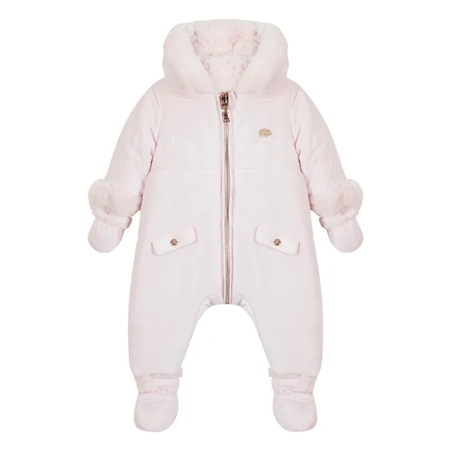 Combi Pilote Fourrée | Rose pâle