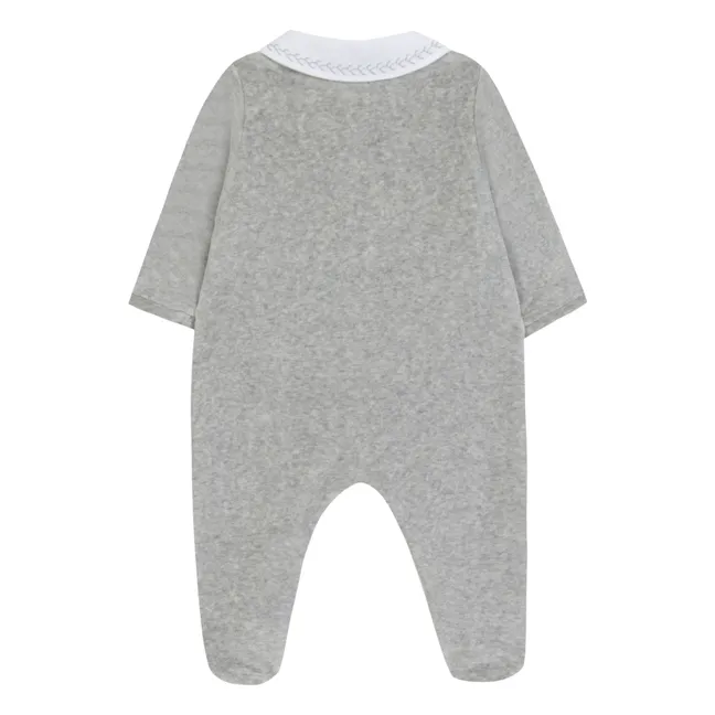 Pyjama Brodé | Gris