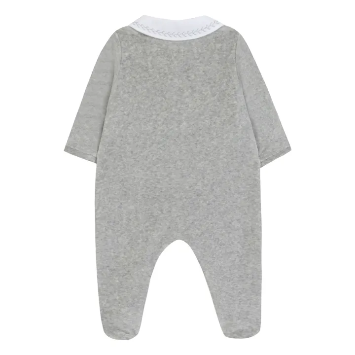 Pijama bordado | Gris- Imagen del producto n°1