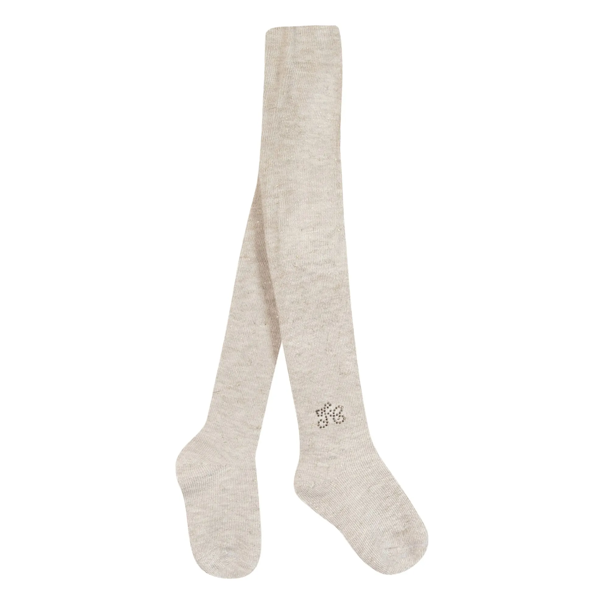 Tartine Et Chocolat Women's Heather White Lurex Tights