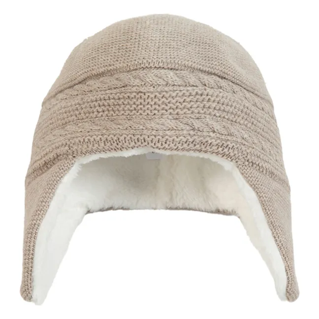 Gorro de lana trenzado | Crudo