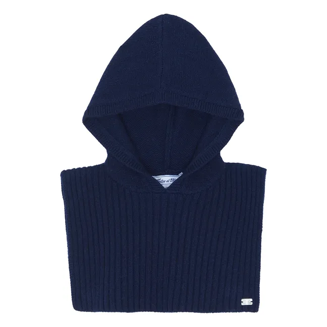 Cagoule Laine | Bleu marine