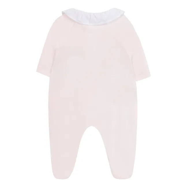 Bestickter Pyjama Alphabet | Blassrosa