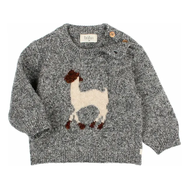 Lama Sweater Recycled Fiber | Grey
