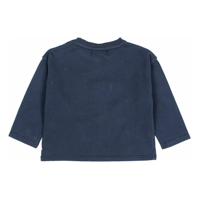 Camiseta de esquí de algodón ecológico | Azul Marino