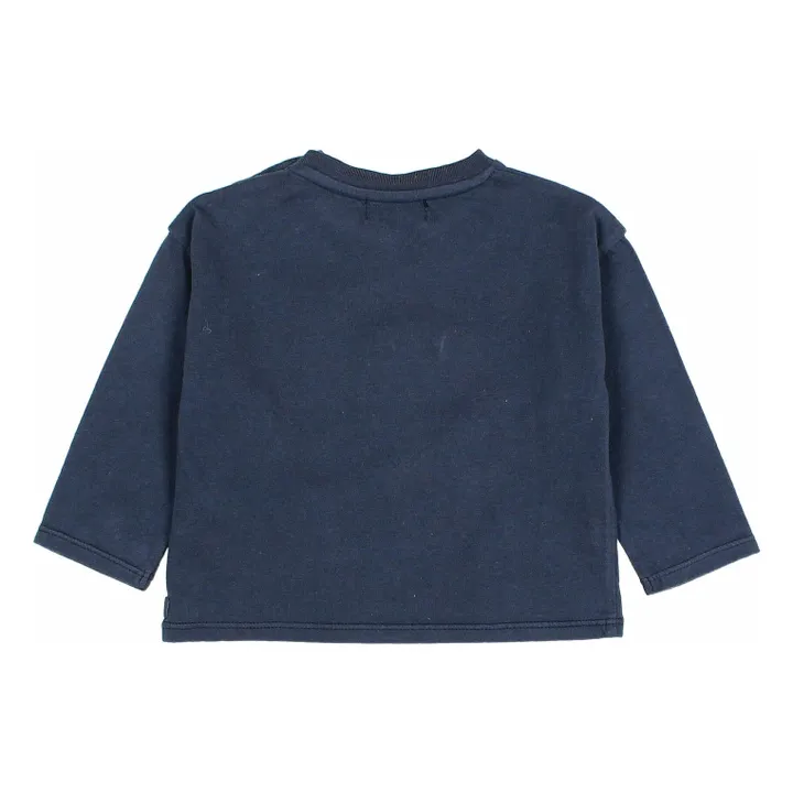 T-shirt Ski Coton Bio | Bleu marine- Image produit n°1