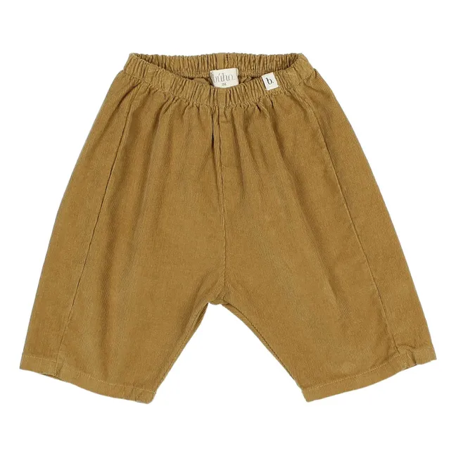 Sarouel Velours Côtelé Coton Bio | Ocre