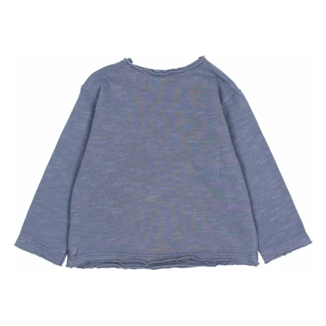 T-shirt Adventure Coton Bio | Bleu gris