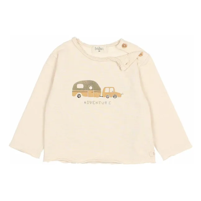 T-shirt Adventure Coton Bio | Ivoire