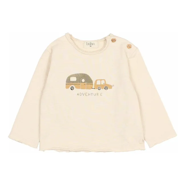 T-shirt Adventure Coton Bio | Ivoire