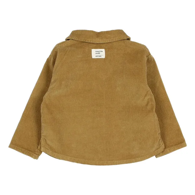 Bio-Baumwoll-Cordhemd | Ocker