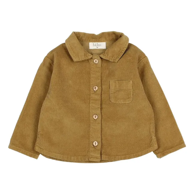 Bio-Baumwoll-Cordhemd | Ocker
