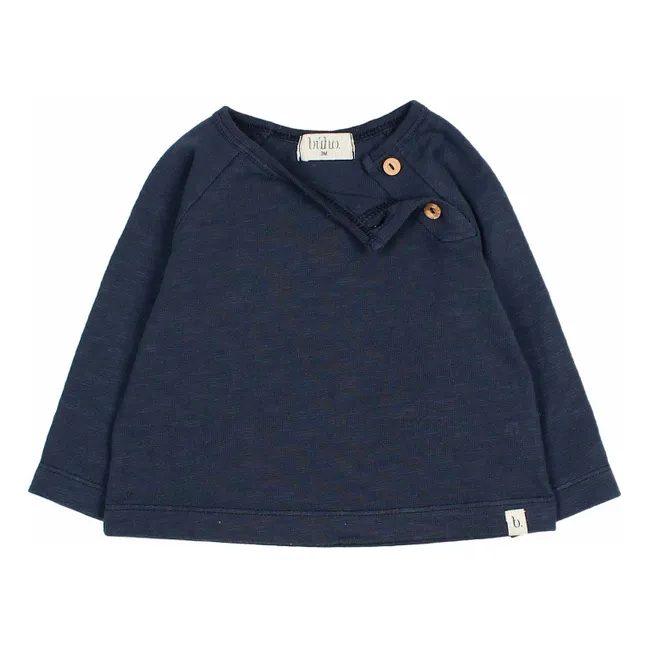 Organic cotton T-shirt | Navy blue