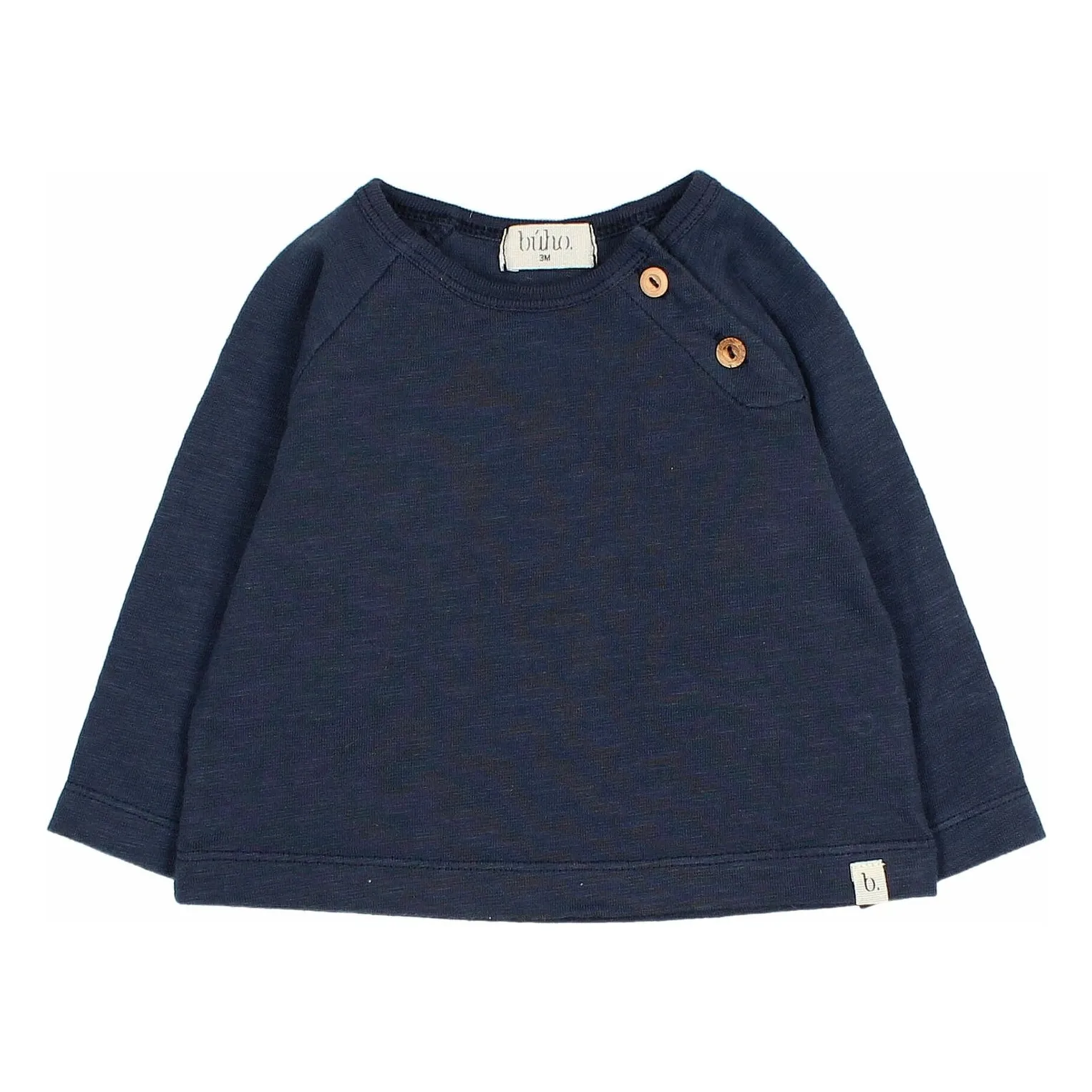 Búho Navy Blue Organic Cotton T-Shirt