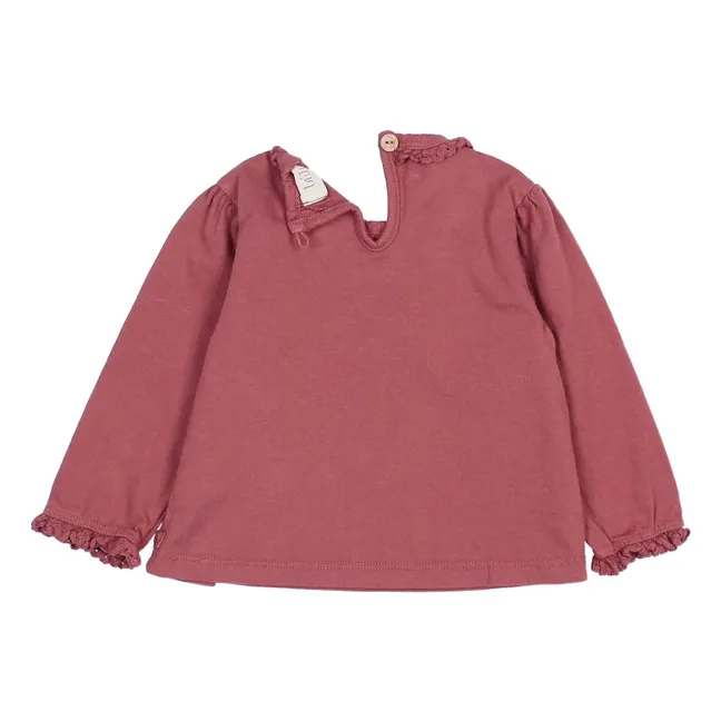 T-shirt Lace Bébé Coton Bio | Mauve